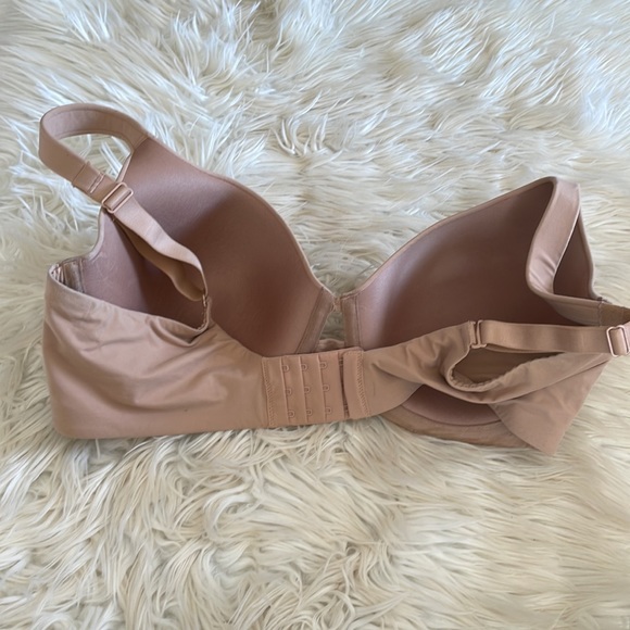 Ambrielle tan underwire padded bra super soft full coverage sz 38DDD criss cross - Picture 5 of 16